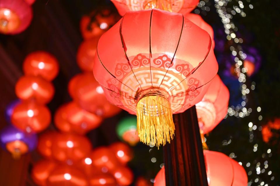 Illuminated lanterns are seen at Lee Tung Street ahead of the upcoming Mid-Autumn Festival on September 6, 2022 in Hong Kong, China.<span class="copyright">Li Zhihua/China News Service via Getty Images</span>