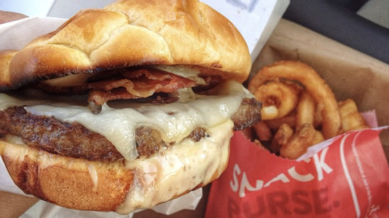 jack in the box bacon cheeseburger and curly fries