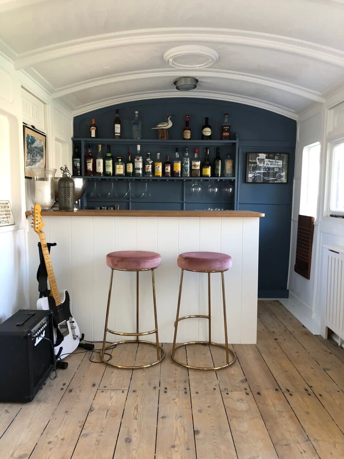 Another bar sits in one of the old railway carriages (Beauty Point)