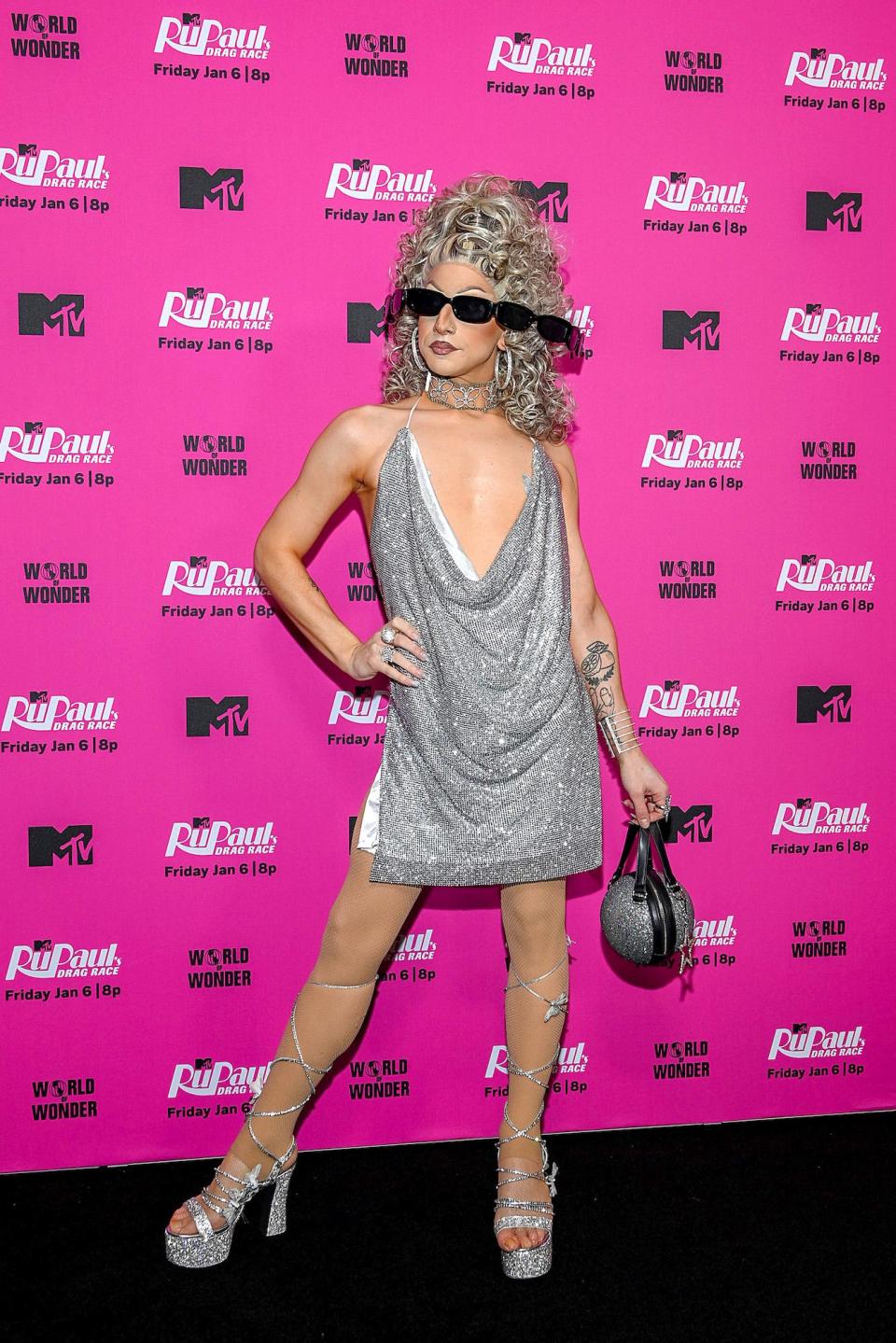 Amethyst at the "RuPaul's Drag Race" season 15 premiere on January 5, 2023.