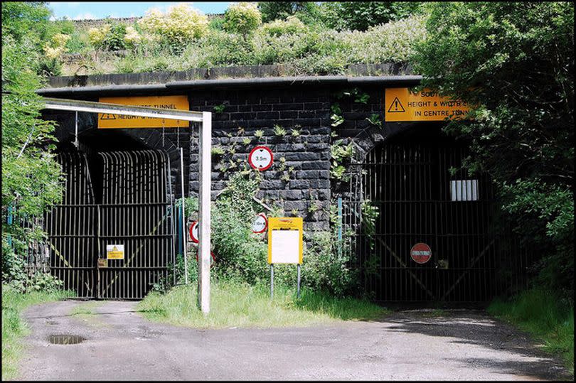 The 1848 and 1871 Standedge Tunnel portals at Diggle