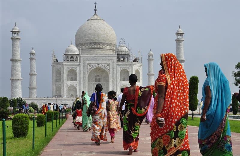 「泰姬陵」是世界遺產中的經典傑作之一，有「印度明珠」的美譽。（圖／翻攝自pixabay）