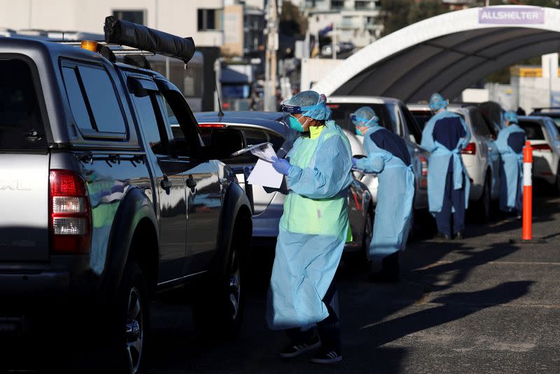 FILE PHOTO: Outbreak of the coronavirus disease (COVID-19) in Sydney