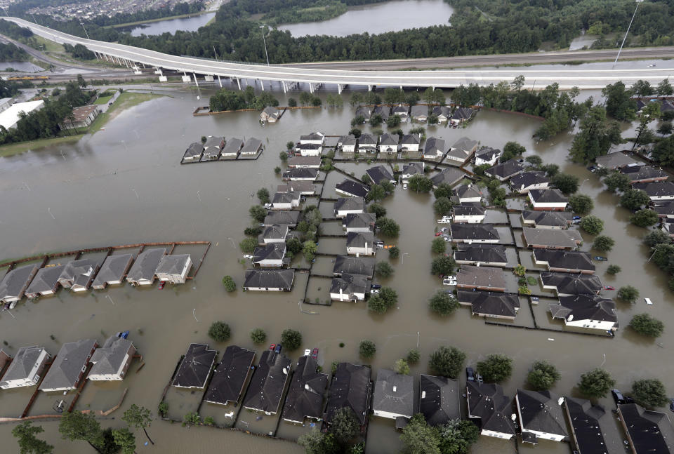 Dramatic aerial views of the flooding in Harvey’s aftermath