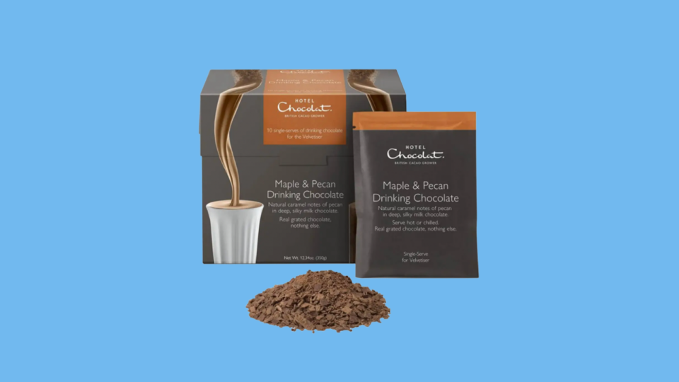 Drink your chocolate instead of eating it with a pack of cocoa from Hotel Chocolat.