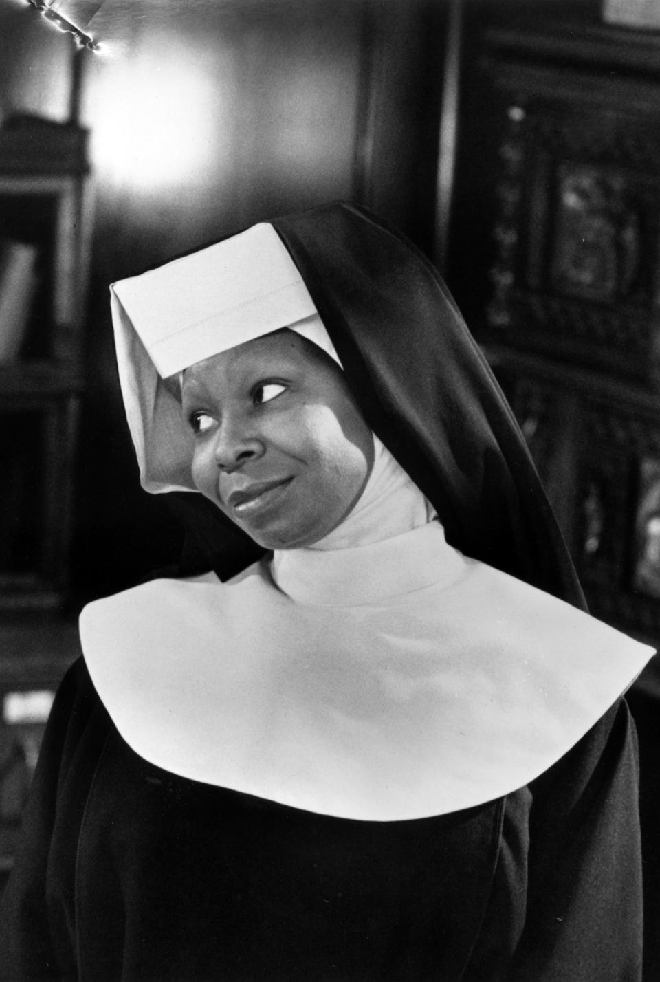 Whoopi Goldberg en ‘Cambio de hábito‘ en 1992. (Foto de Afro American Newspapers/Gado/Getty Images)