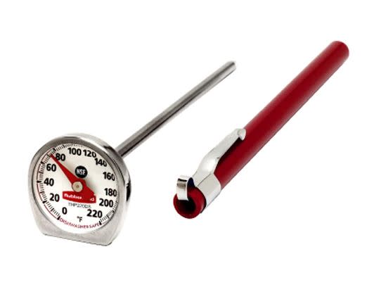 A traditional instant-read thermometer