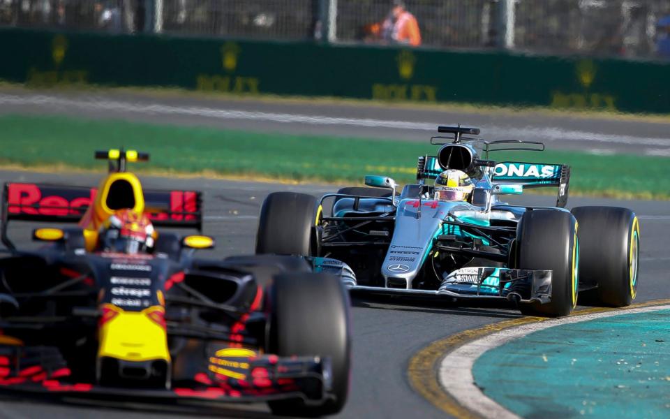 Lewis Hamilton and Max Verstappen - Credit: EPA