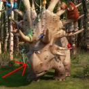 <p>In <em>The Good Dinosaur</em>, Arlo also comes across a statuesque styracosaurus named Forrest Woodbush. If Forrest looks familiar, it's because <a href="https://www.slashfilm.com/inside-out-good-dinosaur-easter-egg/" rel="nofollow noopener" target="_blank" data-ylk="slk:he resembles a roadside dinosaur attraction Riley's family stopped at;elm:context_link;itc:0;sec:content-canvas" class="link ">he resembles a roadside dinosaur attraction Riley's family stopped at</a> and photographed, as seen in one of Riley's memories in <em>Inside Out</em>.  </p>