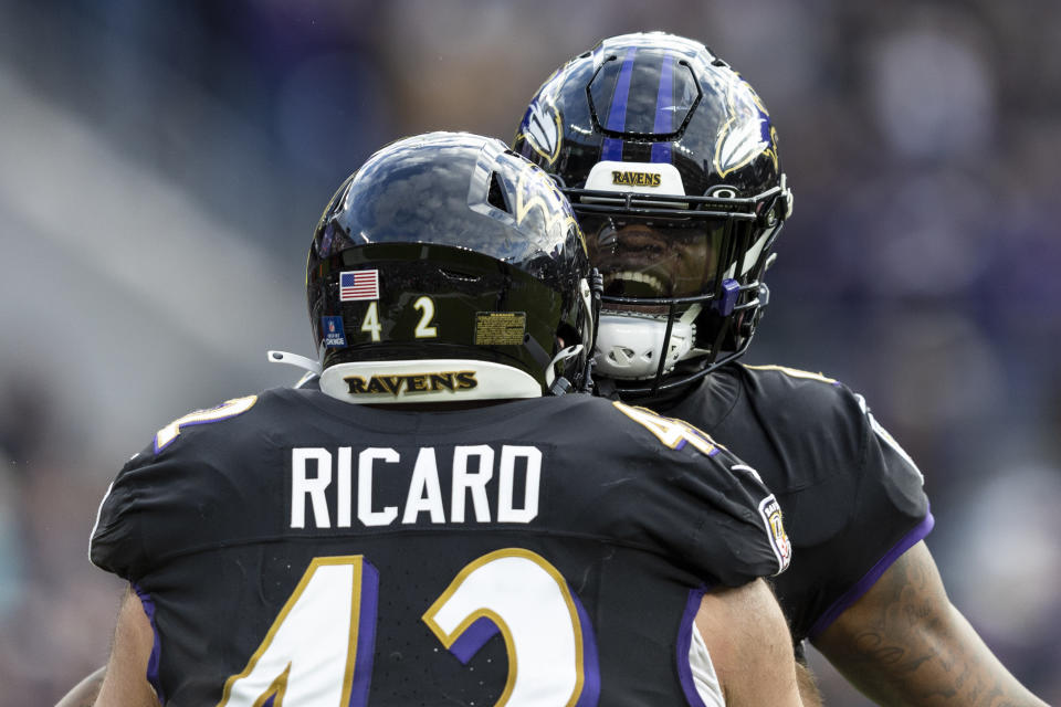 Quarterback Lamar Jackson and the Baltimore Ravens host the Houston Texans on Saturday in the divisional round of the NFL playoffs. (Michael Owens/Getty Images)