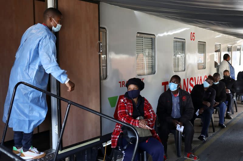 FILE PHOTO: South Africa's vaccine train aims to boost inoculation numbers in remote areas