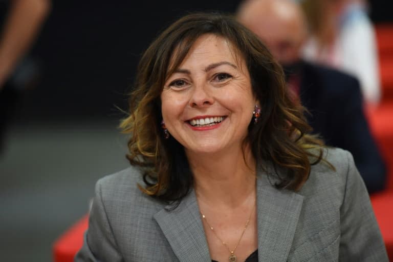 La présidente de la région Occitanie Carole Delga à Perols dans l'Hérault, le 2 juillet 2021 - Sylvain THOMAS © 2019 AFP