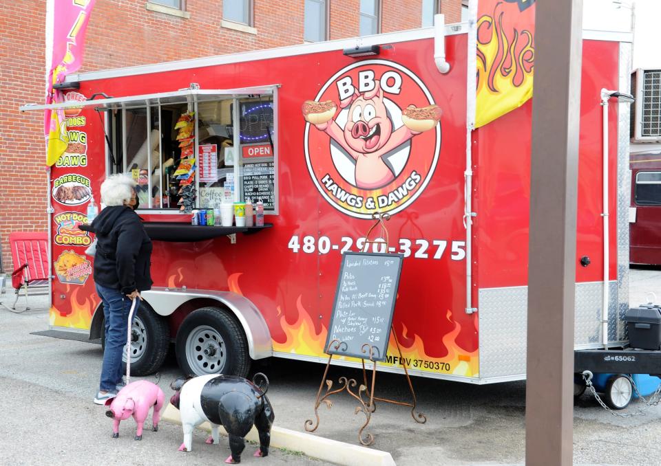 The BBQ Hawgs & Dawgs truck will be on hand with barbecue for Bloody Blues & BBQ at The Elm in Henderson on Sunday, May 28.