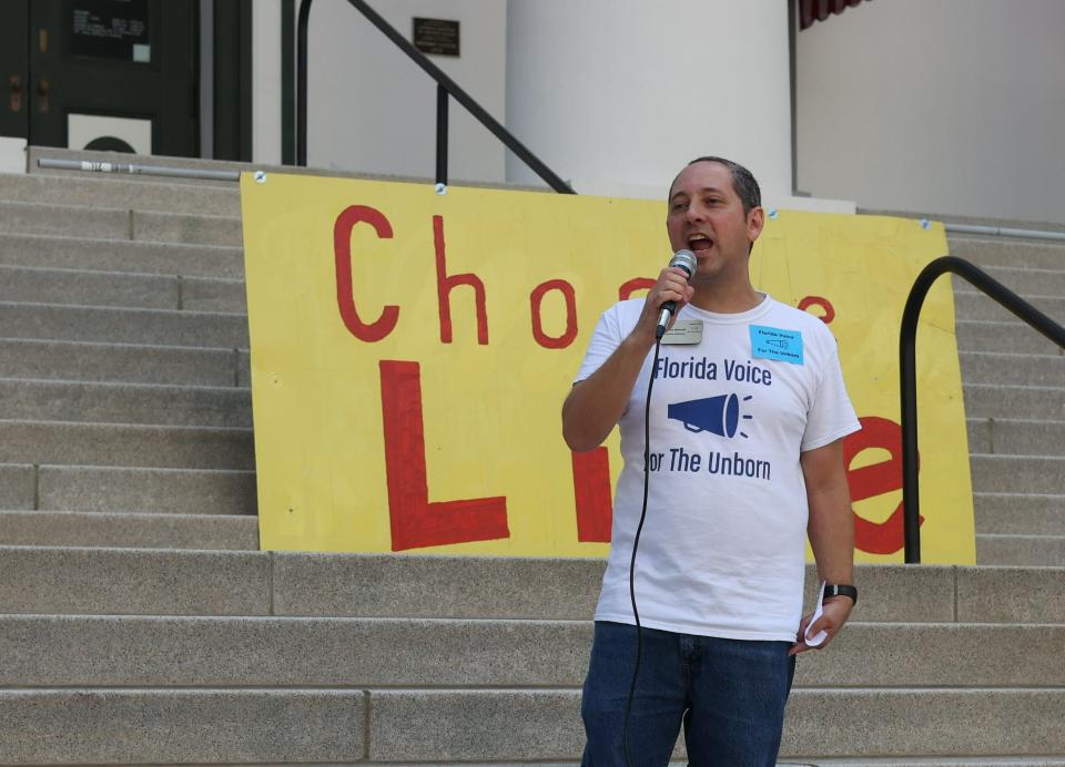 Some anti-abortion activists are frustrated Gov. Ron DeSantis hasn’t done more on the hot-button issue. “We have been disappointed but that doesn’t mean the disappointment will continue,” said Florida Voice for the Unborn Executive Director Andrew Shirvell (above)