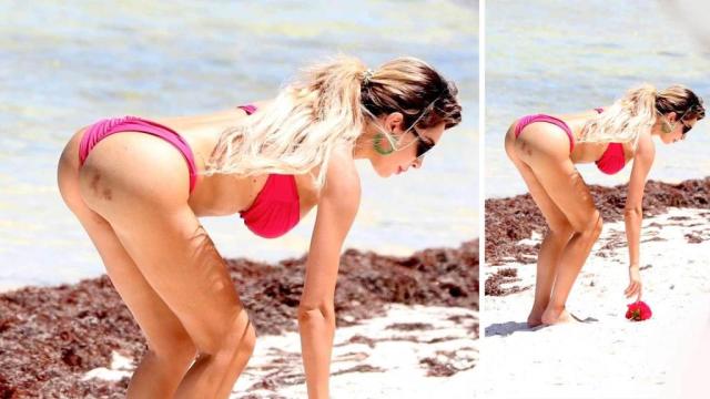 Beautiful Ass Nude Beach - Farrah Abraham Shows Off Her Bruised Behind After Getting Butt Injections