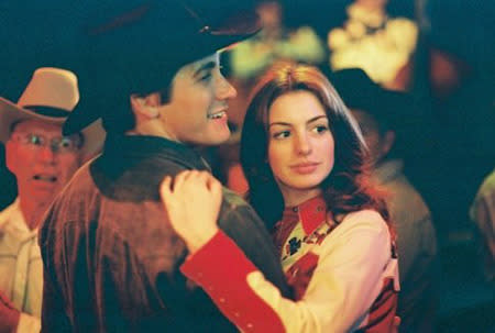 Anne Hathaway and Jake Gyllenhaal first appeared together in 'Brokeback Mountain'...although their marriage certainly wasn't a happy one.