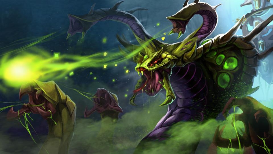 Venomancer spewing venom.