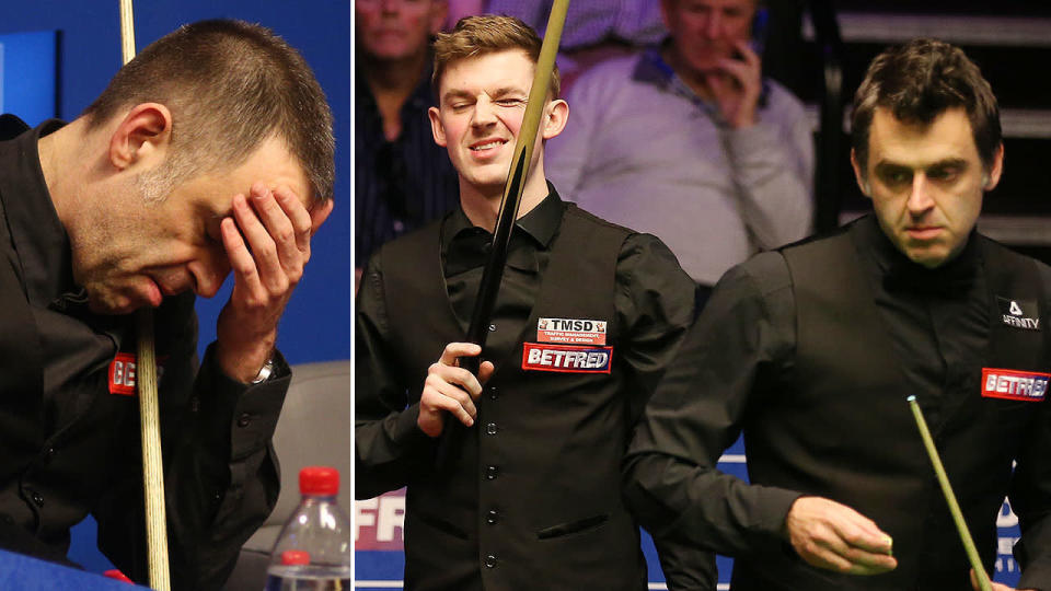 Not even an overnight haircut could save Ronnie O'Sullivan against James Cahill. Pic: AAP