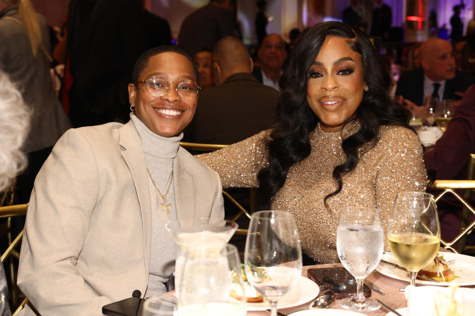 Jessica Betts and Niecy Nash at the 15th Annual AAFCA Awards held at the Beverly Wilshire, A Four Seasons Hotel on February 21, 2024 in Beverly Hills, California.