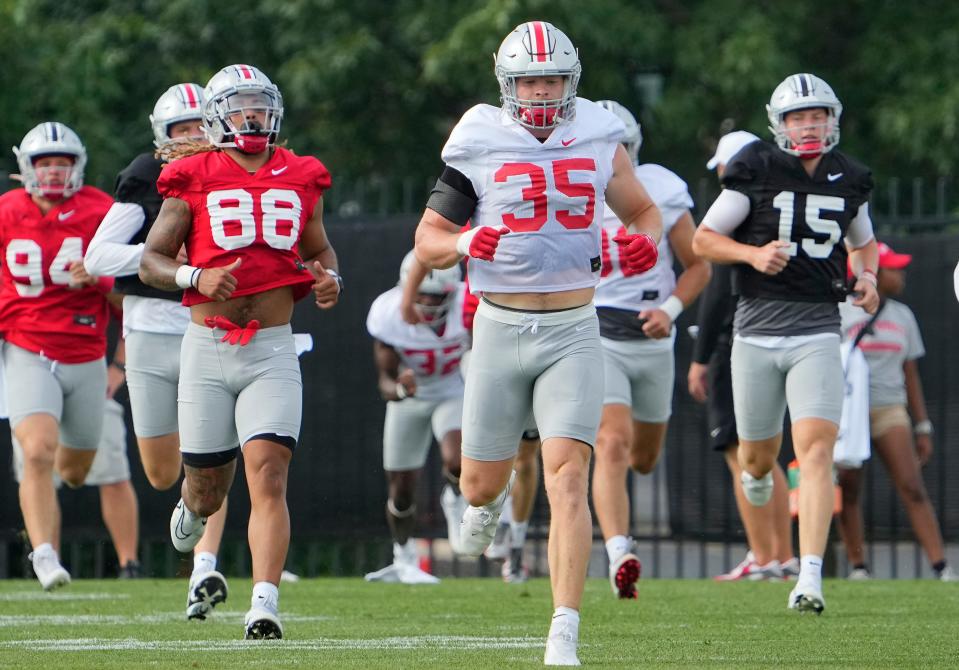 Ohio State linebacker Tommy Eichenberg was elected team captain this year.