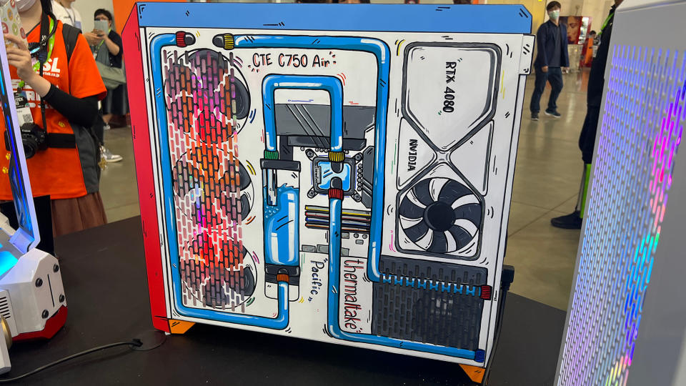 A uniquie PC case at Computex 2023