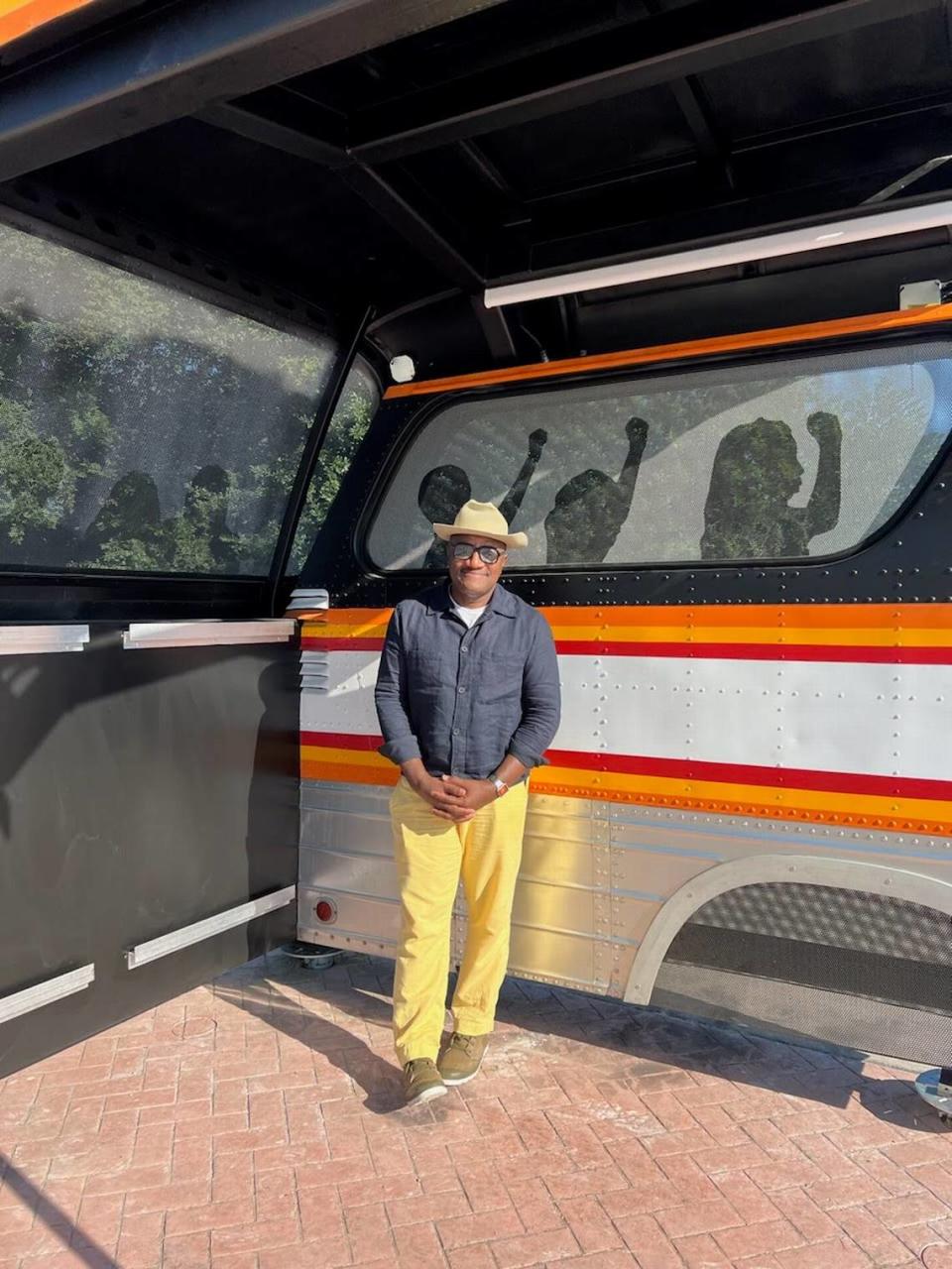 Christopher Blay created the East Rosedale Monument Project, which covers the history of transit buses in the civil rights movement.