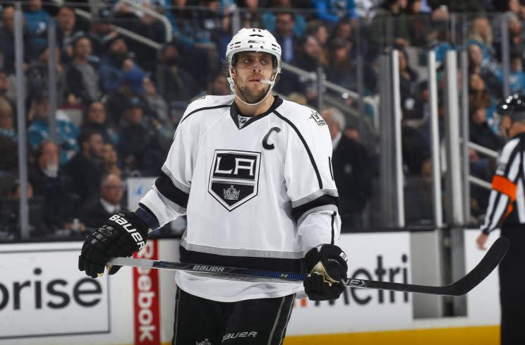 Anze Kopitar of the Los Angeles Kings showed off his slapshot in the “Average Andy” segment of The Ellen Show.