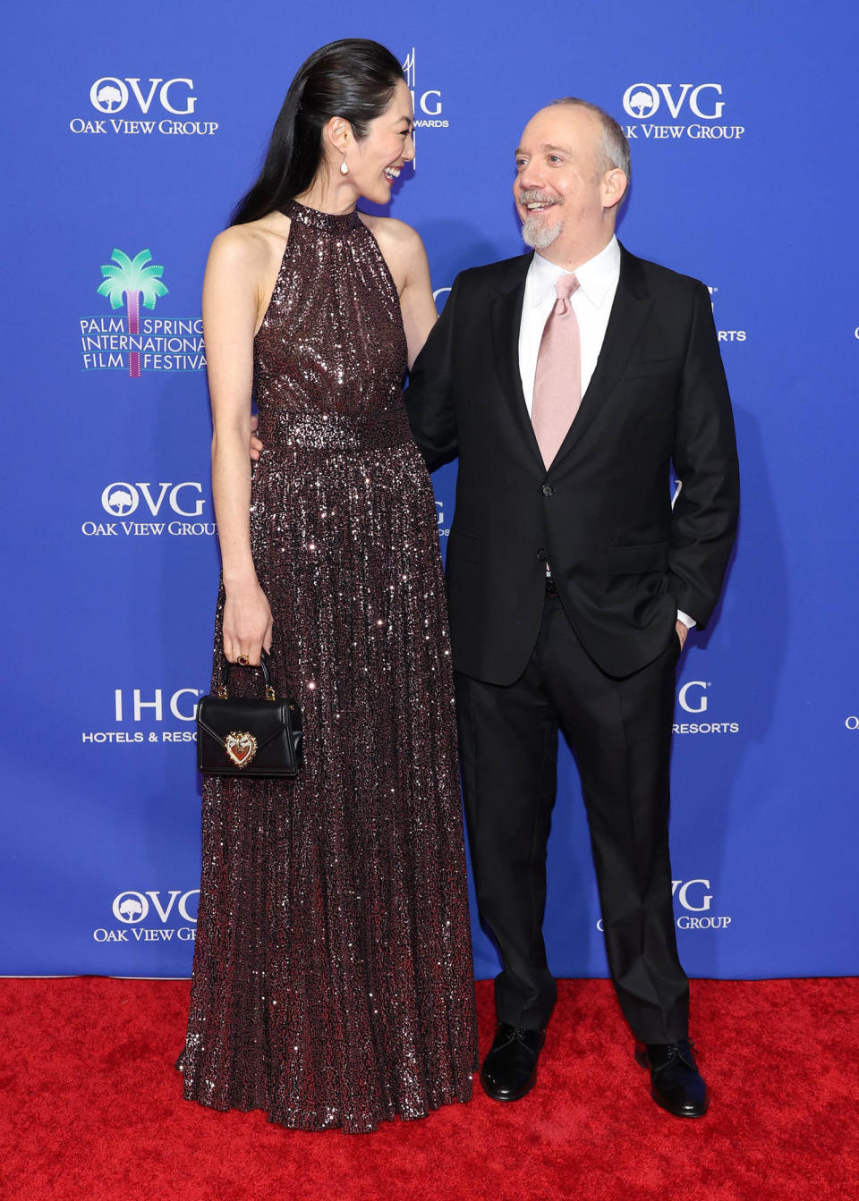 Clara Wong and Paul Giamatti  (Monica Schipper / WireImage)