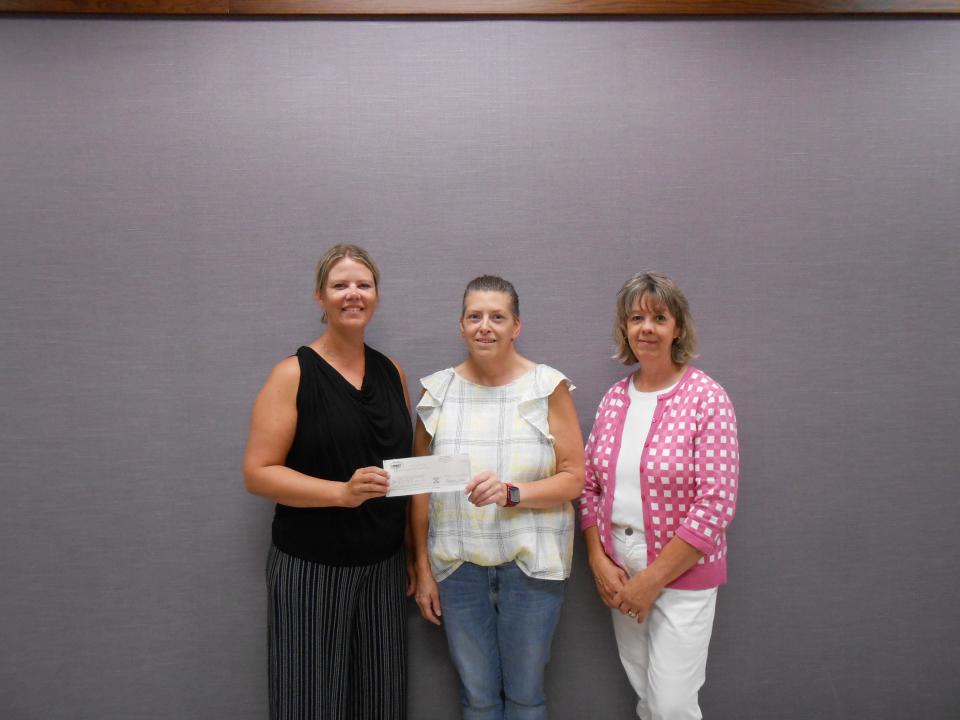Devils Lake Area Foundation Committee Members Christy Remmick and Dawn Merten with Executive Director Cathy Saele-Odendaal from the Senior Meals and Services.