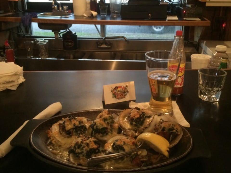 Oysters Rockafeller from Beach Pub