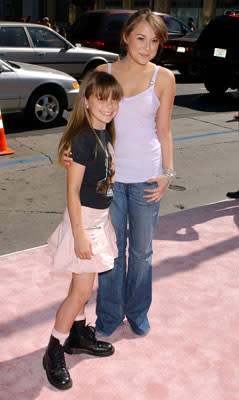 Alexa Vega and her sister at the Hollywood premiere of Warner Brothers' A Cinderella Story