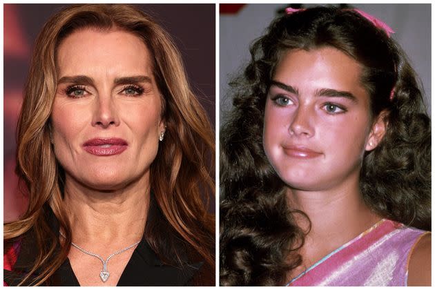 Brooke Shields in 2023 and 1981.