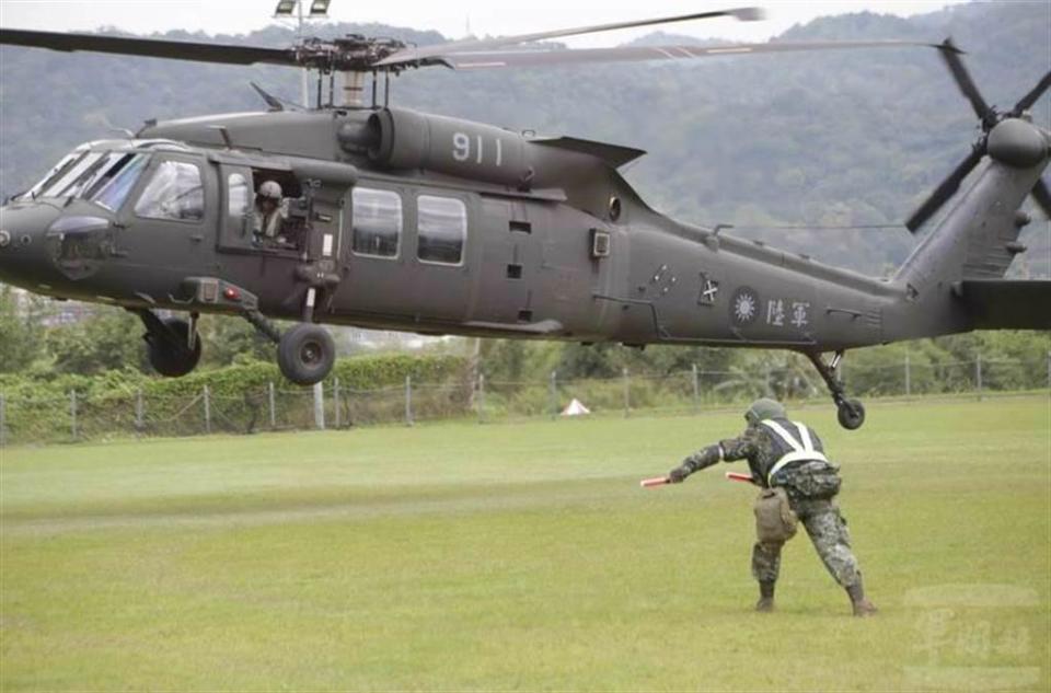 UH-60M黑鷹直升機。（內政部提供）
