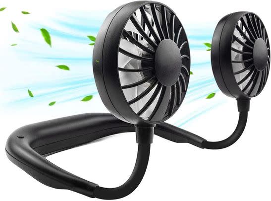 This portable neck fan will help you cool down in the heat