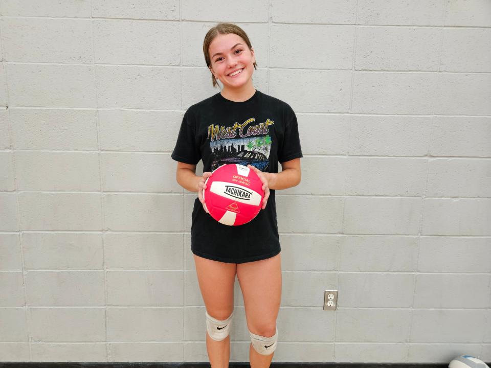Foothill senior Jordyn Woodward possesses a strong right arm and is consistent on serve receive.