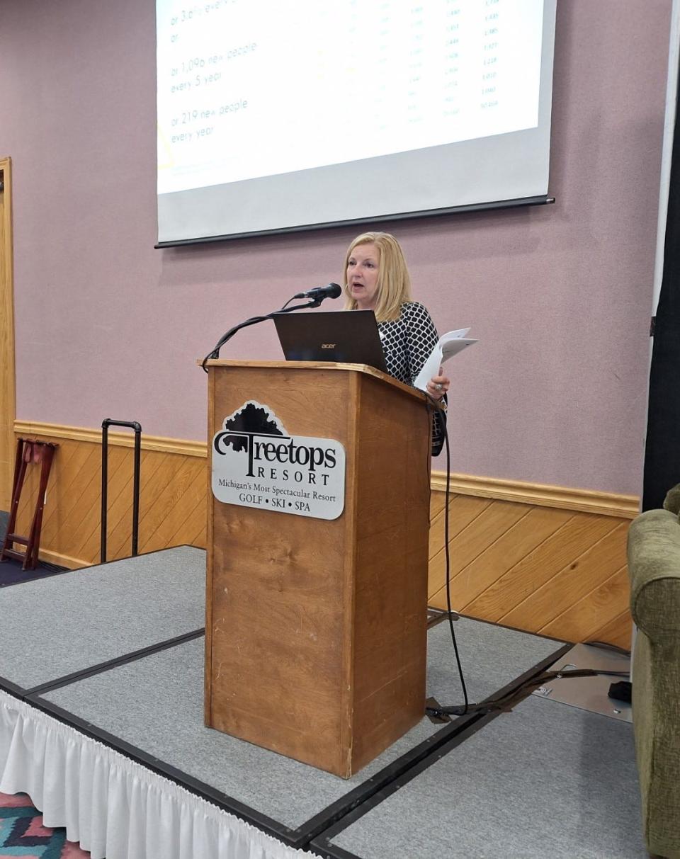 Lisa McComb, executive director of the Otsego County Economic Alliance, told the organization's partner conference on Oct. 11 that the local economy is thriving and the outlook for 2024 is strong with about 265 jobs expected to be created.