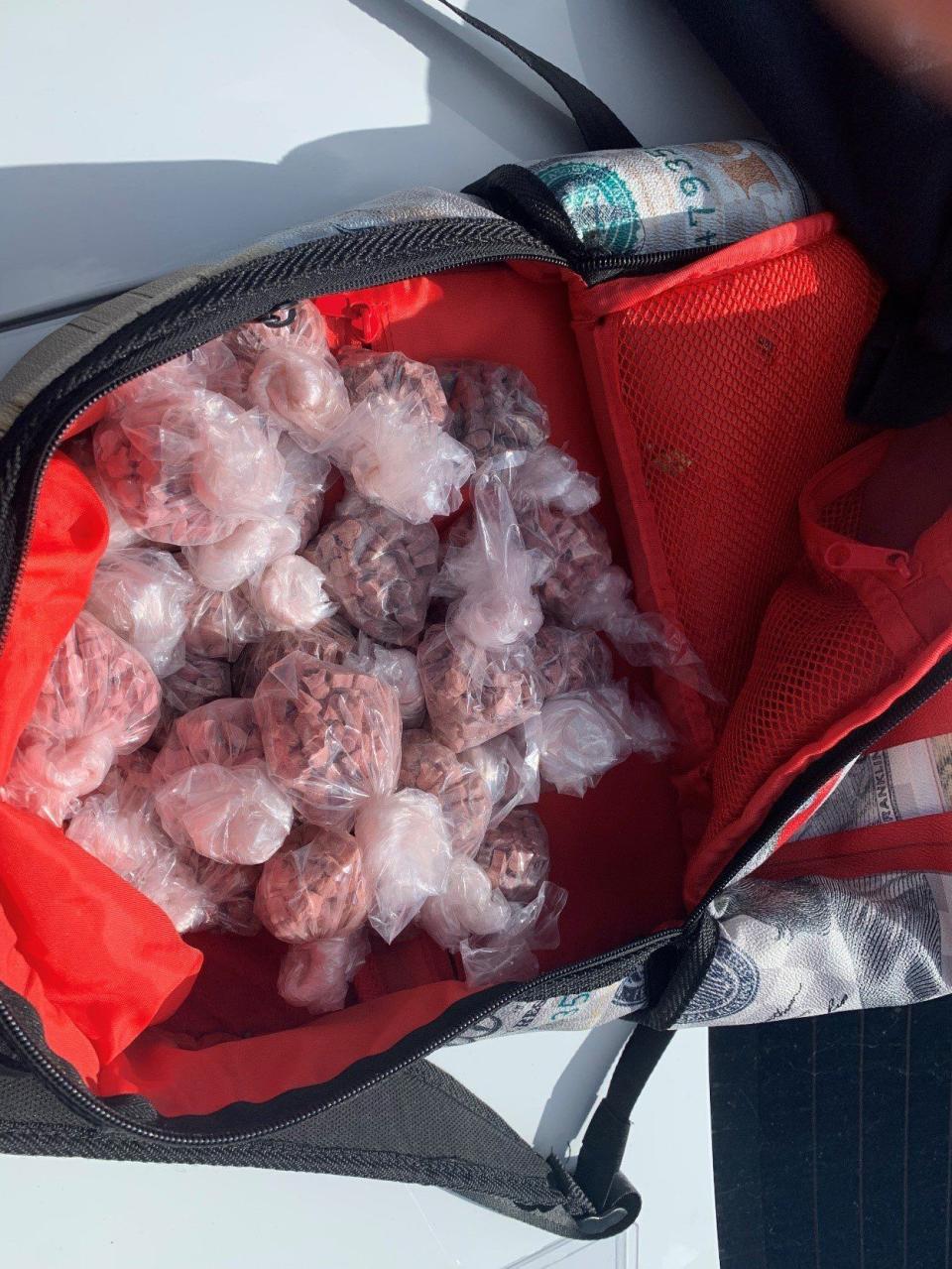 Putnam County Sheriff's Office seizes bags of ecstasy.