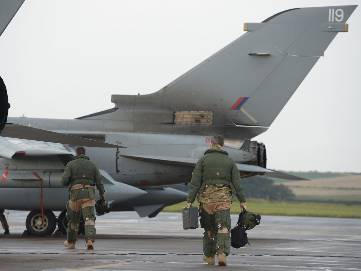 37 Nato jets (not pictured) were deployed to RAF Lossiemouth in 2016: Getty