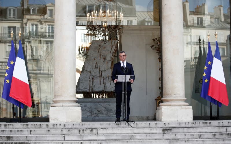 Announcement of the new French government at the Elysee Palace in Paris