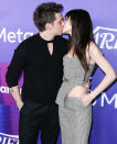 <p>Newlyweds Brooklyn Beckham and Nicola Peltz share a smooch on the red carpet at the <em>Variety</em> 2022 Power of Young Hollywood Celebration, presented by Facebook Gaming, at NeueHouse in Los Angeles on Aug. 11. </p>