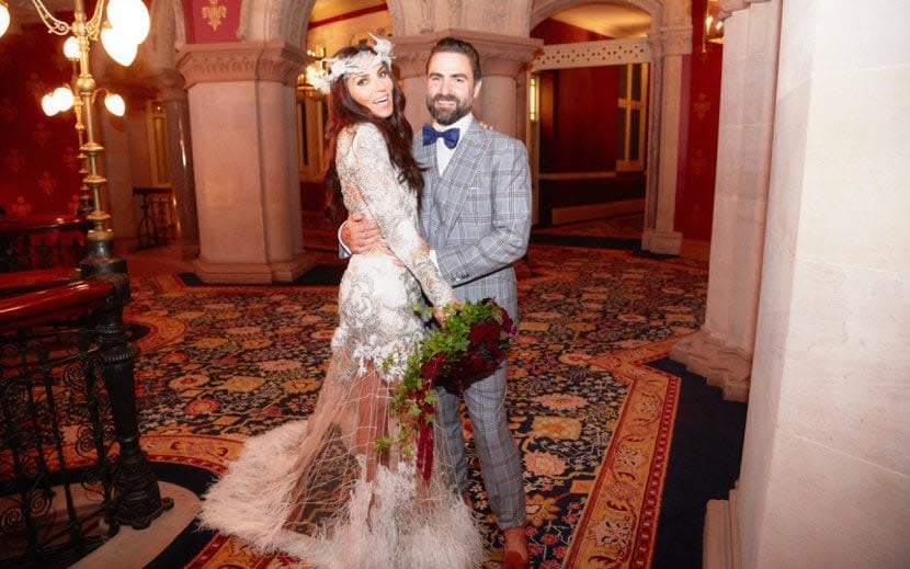 The couple on their wedding day - Courtesy of Grace Woodward