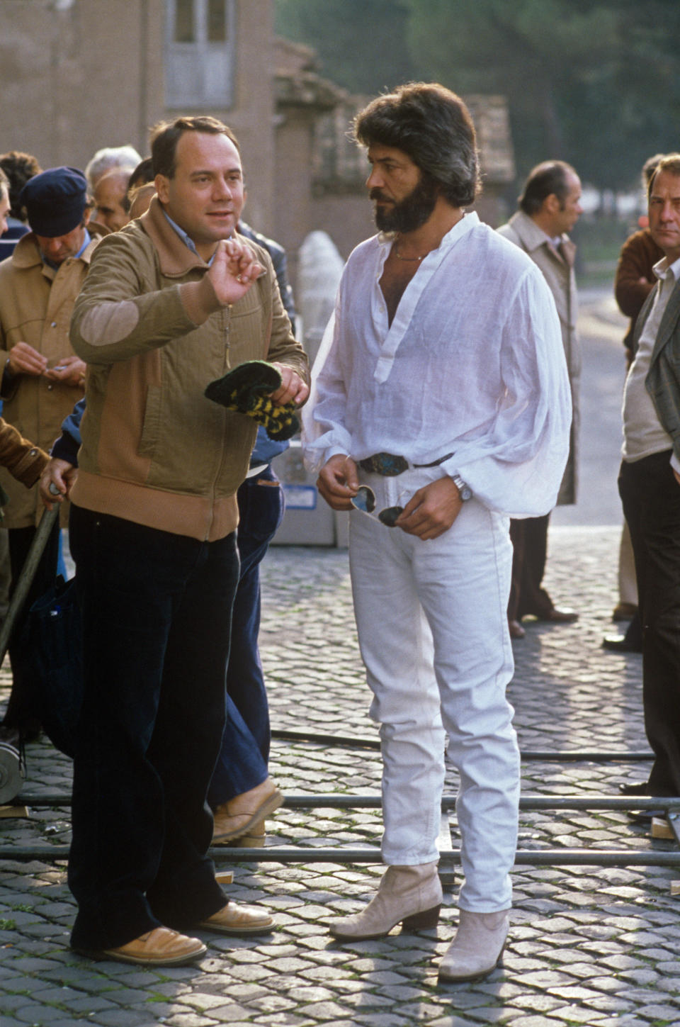 Con Angelo Infanti (Photo by Rino Petrosino/Mondadori via Getty Images)