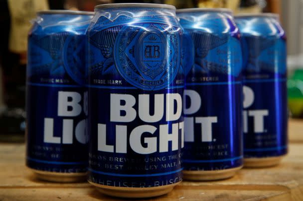 PHOTO: Cans of Bud Light beer are seen, Jan. 10, 2019. (Jacquelyn Martin/AP, FILE)
