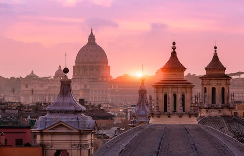 St Peter's Basilica - Credit: Getty