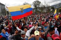 Protests against Ecuador's President Lenin Moreno's austerity measures in Quito