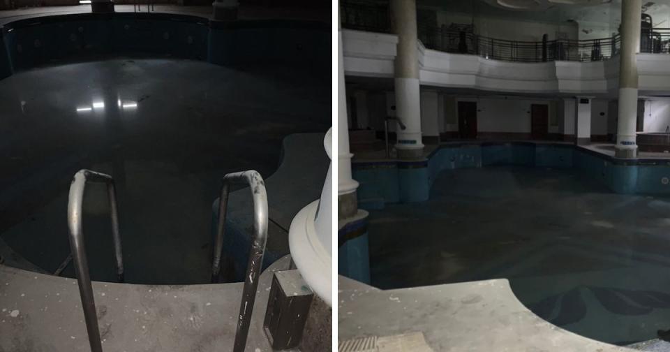 FoodBaby discovered an old swimming pool in the basement which she described as the creepiest place in the building. (Photo courtesy of FoodBaby/Instagram/Website)