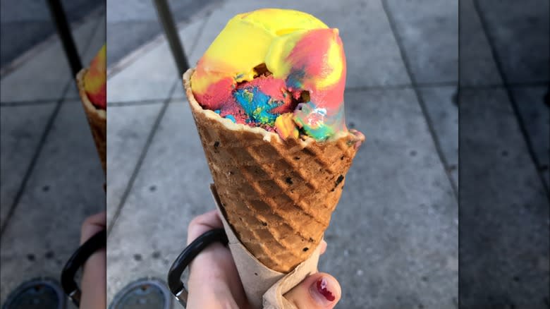 Superman ice cream cone