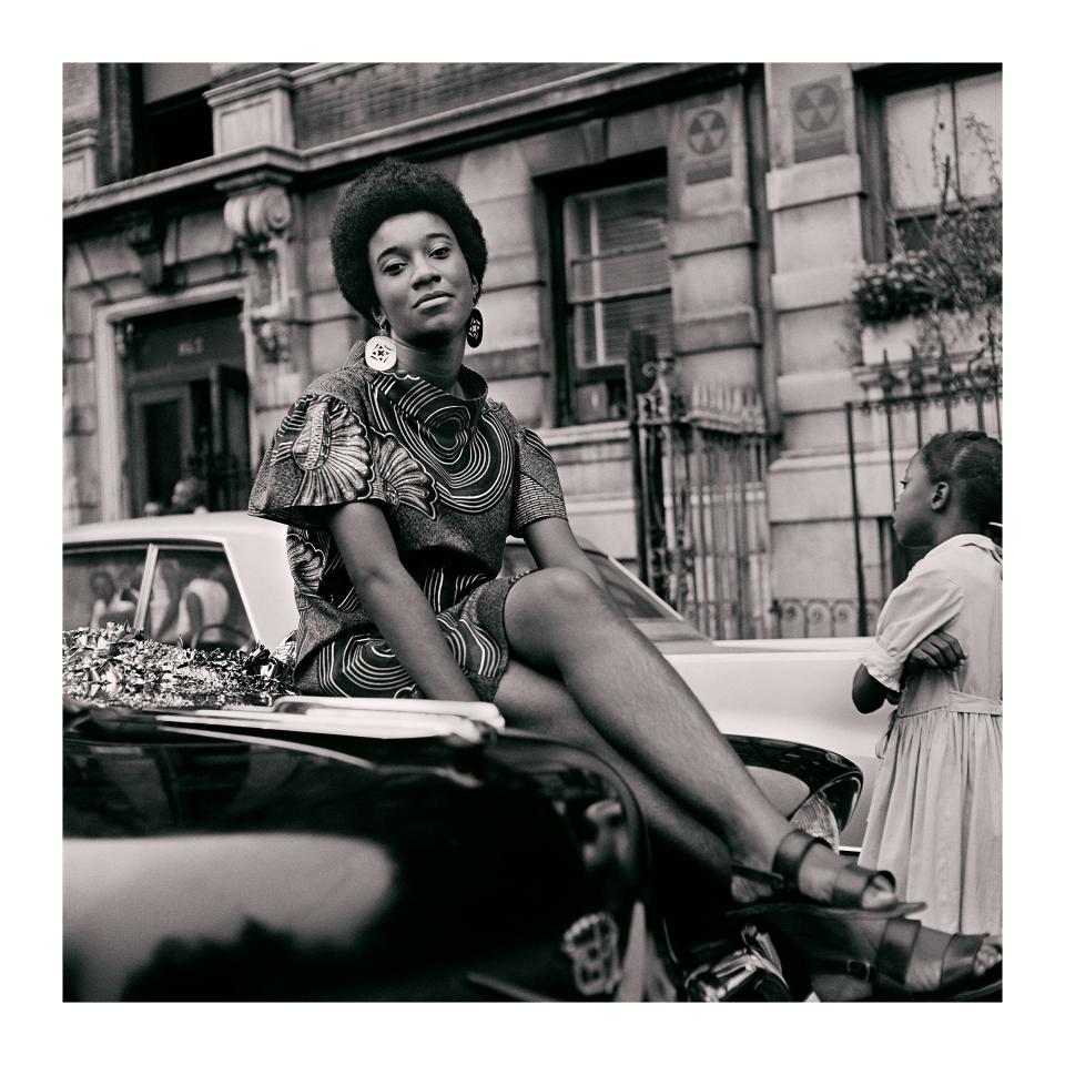 Grandassa Model Pat Bardonelle at the Garvey Day Parade in 1967.