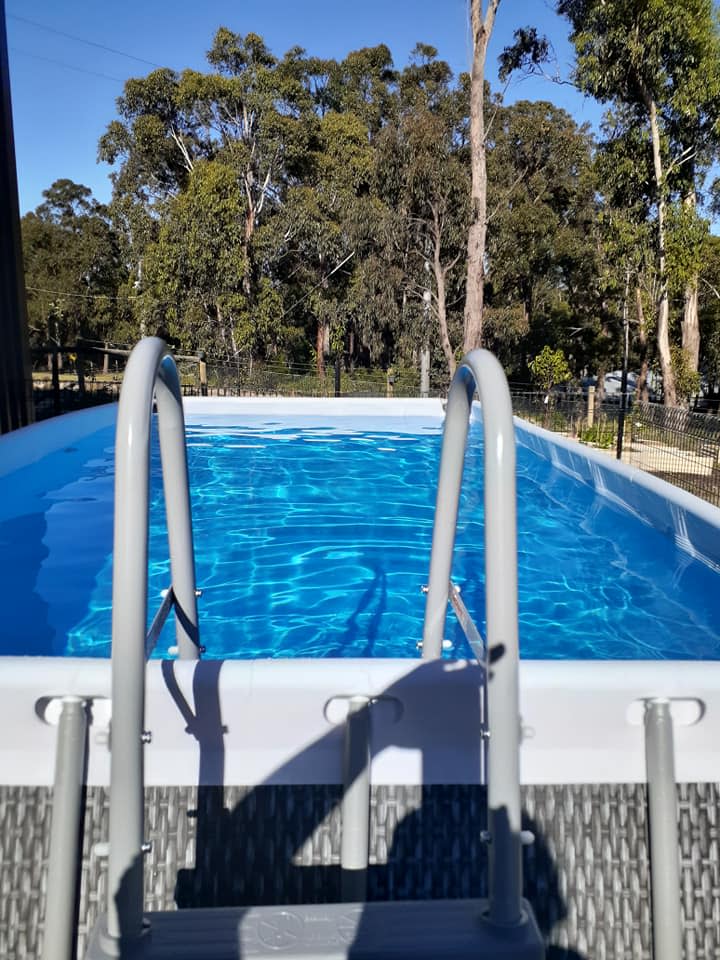 Anyone buying the pool must be aware of their state's regulations when it comes to fencing around the pool. Photo: Facebook