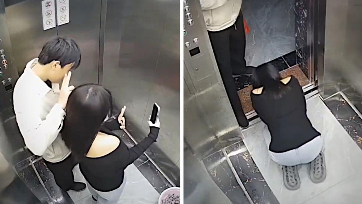 Lady’s Iphone shatters following falling into elevator gap